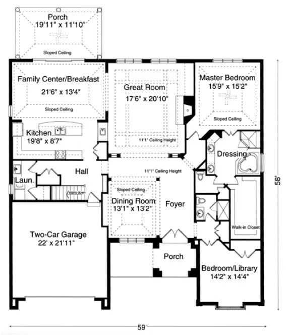 Main Floor Plan for House Plan #533642