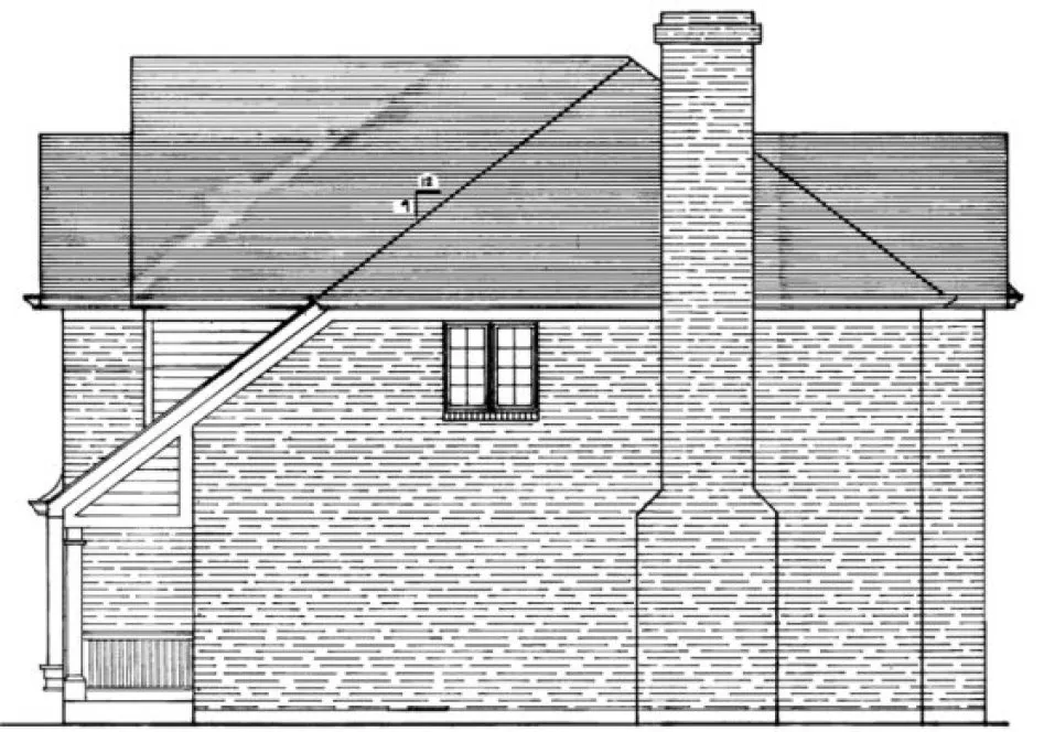 Right Elevation for House Plan #534852