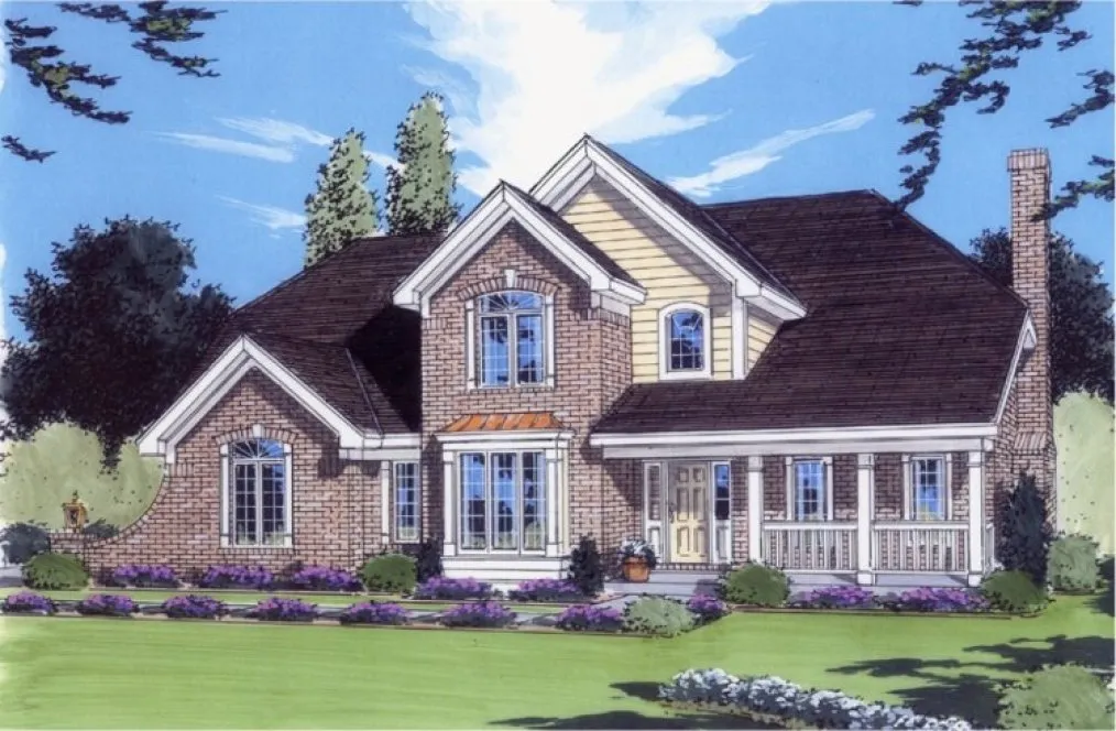 Full Rendering for House Plan #534852