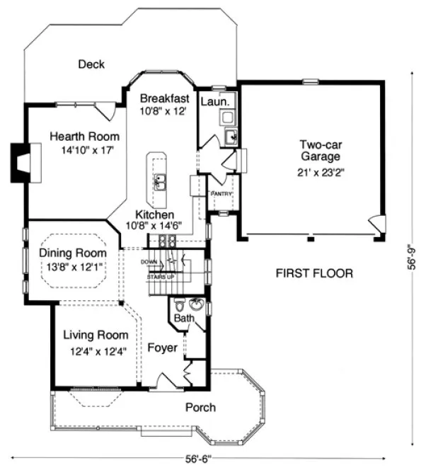 Main Floor Plan for House Plan #532652