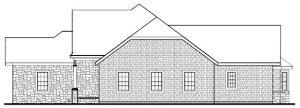 Right Elevation for House Plan #628942