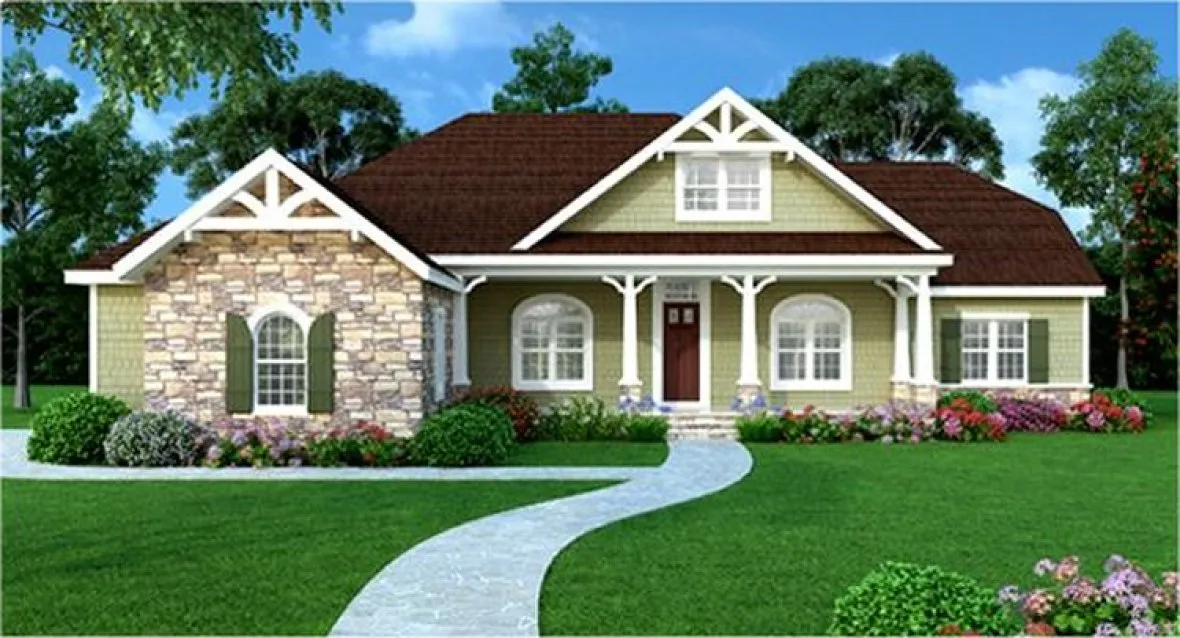 Full Rendering for House Plan #628942