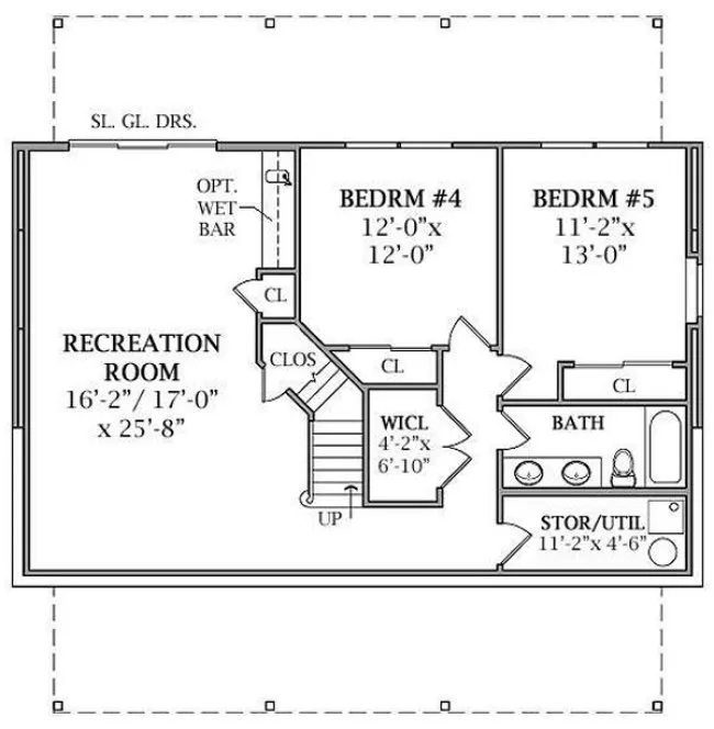 Basement Plan for House Plan #624071
