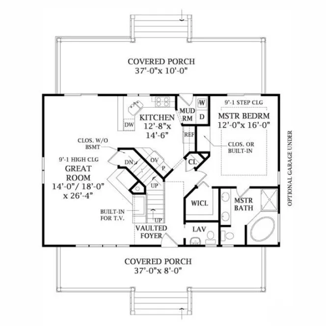 Main Floor Plan for House Plan #624071