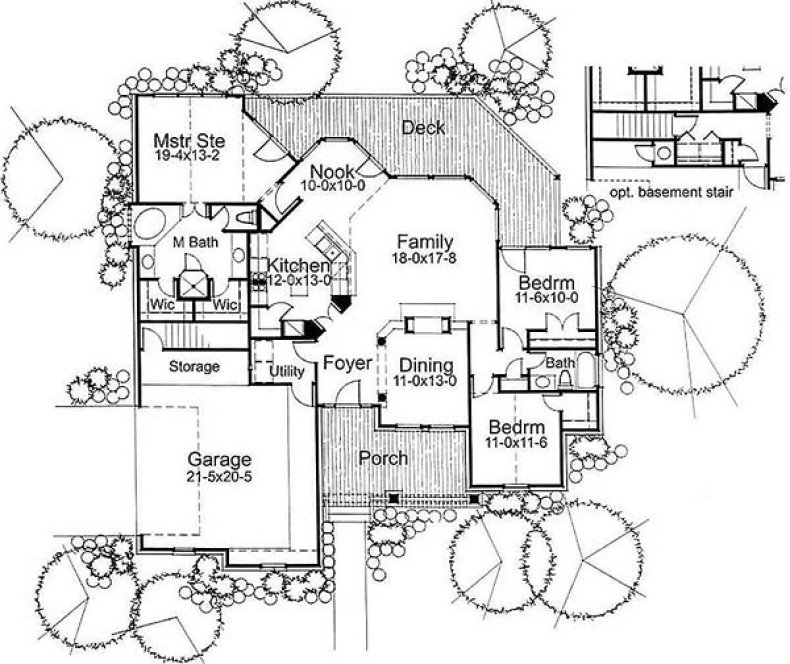 Main Floor Plan for House Plan #645171