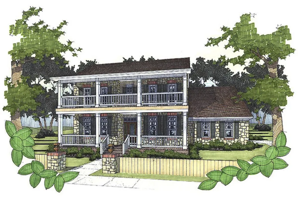 Full Rendering for House Plan #643571