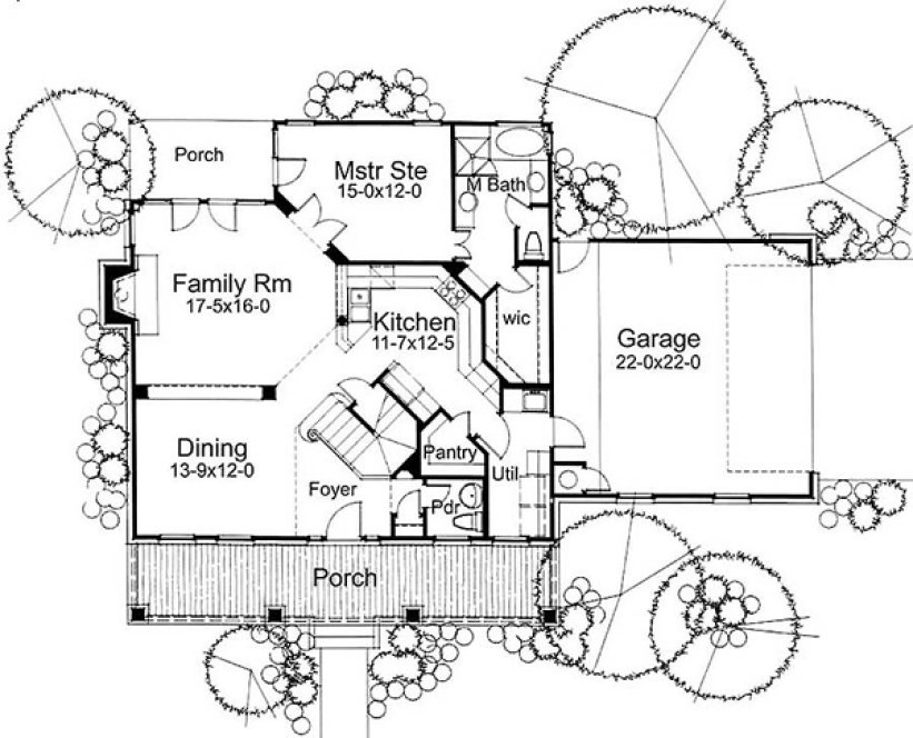 Main Floor Plan for House Plan #648571