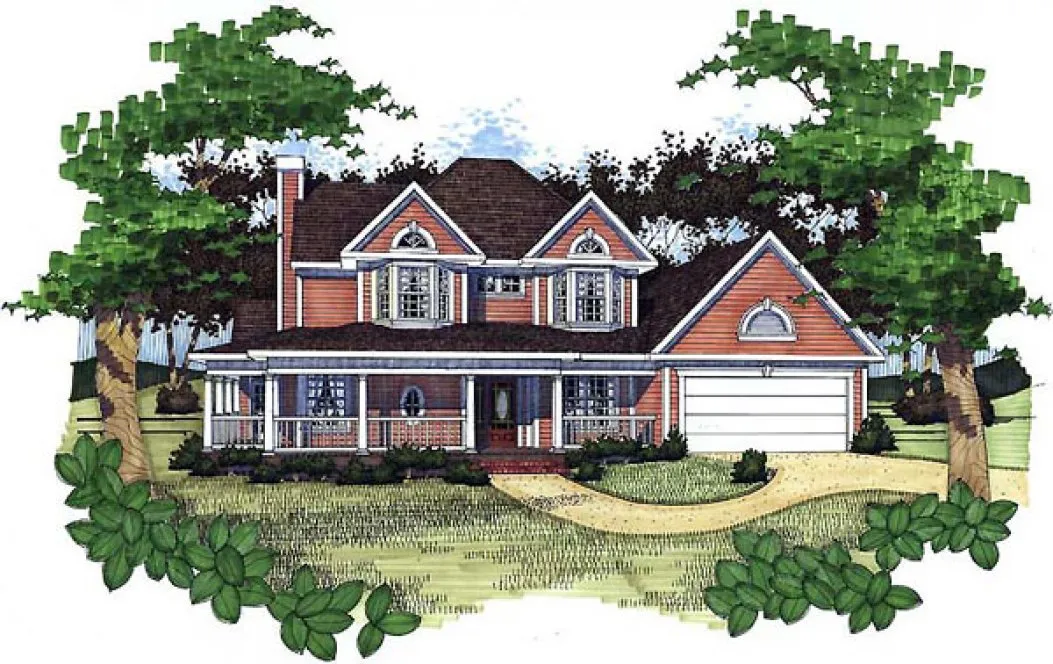 Full Rendering for House Plan #641671