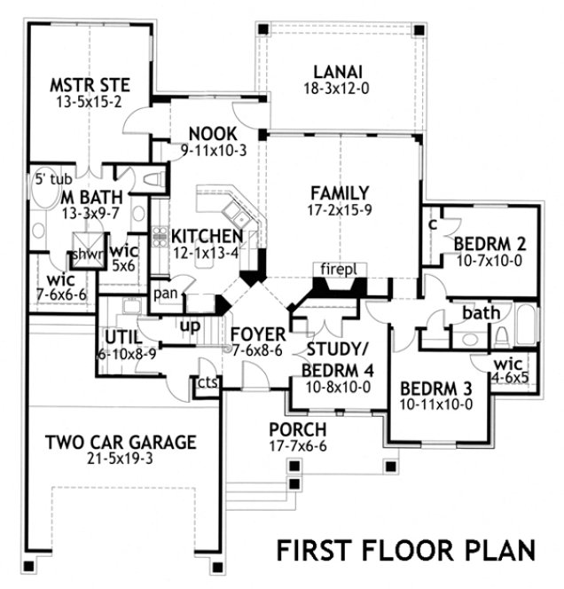 Main Floor Plan for House Plan #644671