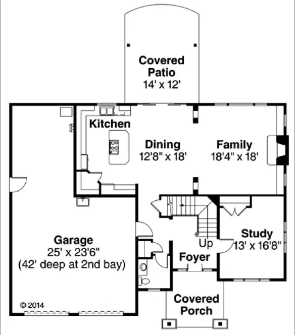 Main Floor Plan for House Plan #349864