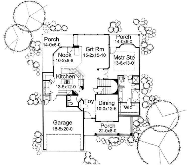 Main Floor Plan for House Plan #642971