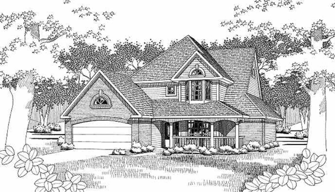Full Rendering for House Plan #642971