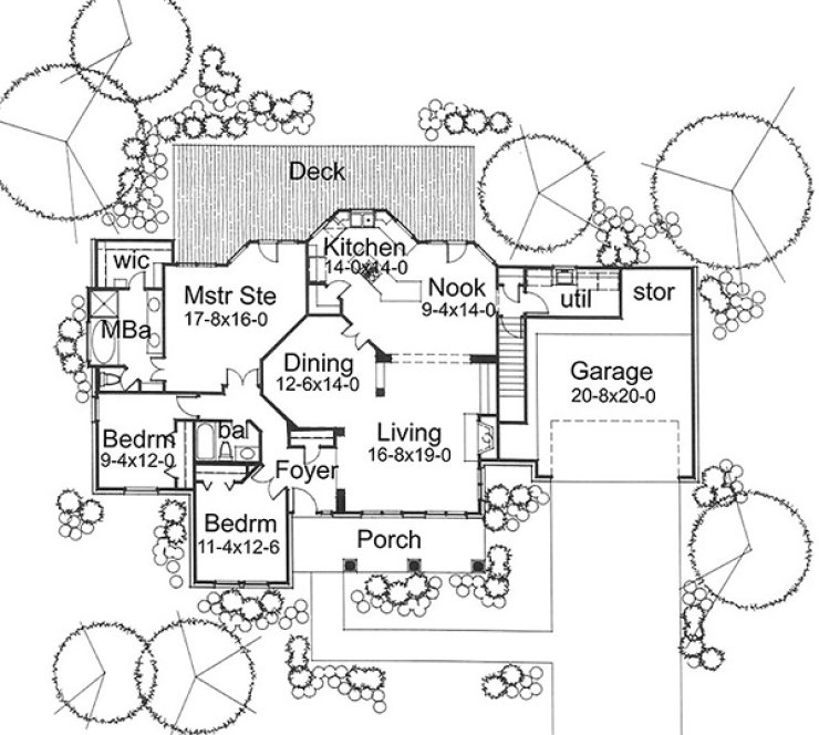Main Floor Plan for House Plan #645281