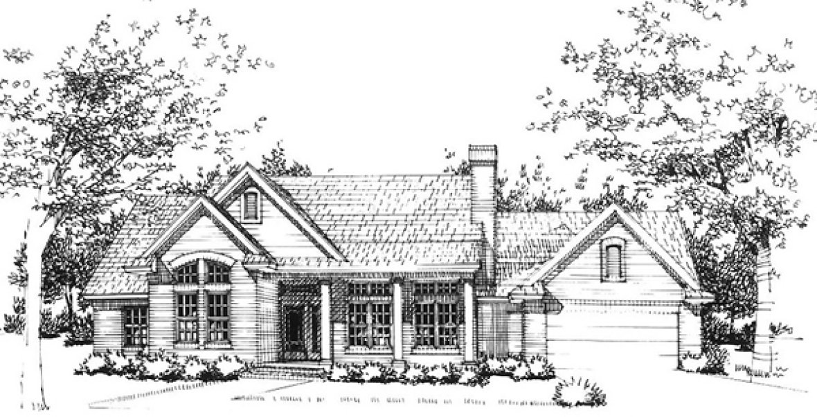 Full Rendering for House Plan #645281