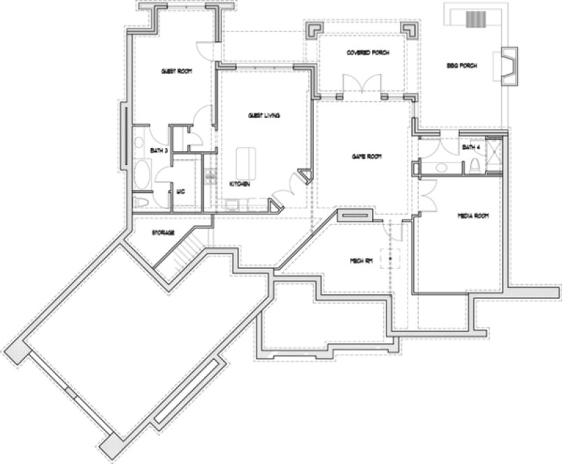 Basement Plan for House Plan #648481