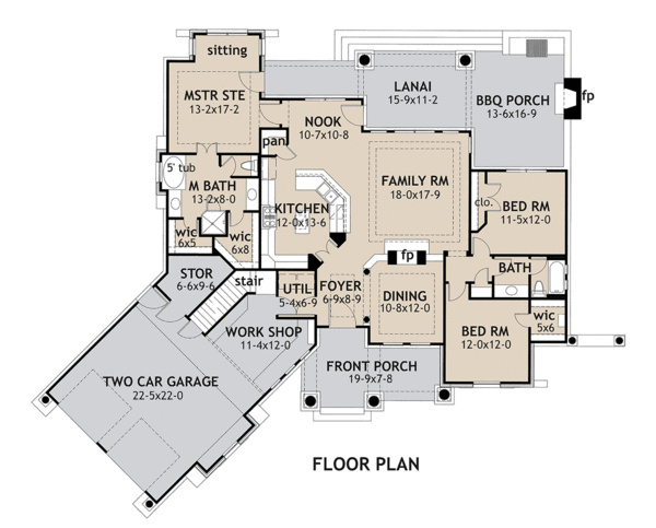 Main Floor Plan for House Plan #648481