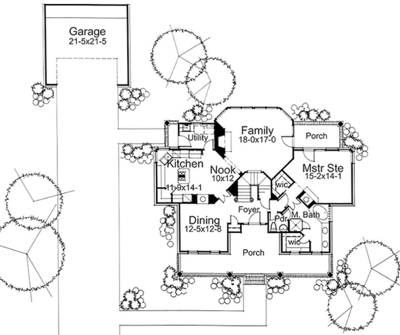 Main Floor Plan for House Plan #648581