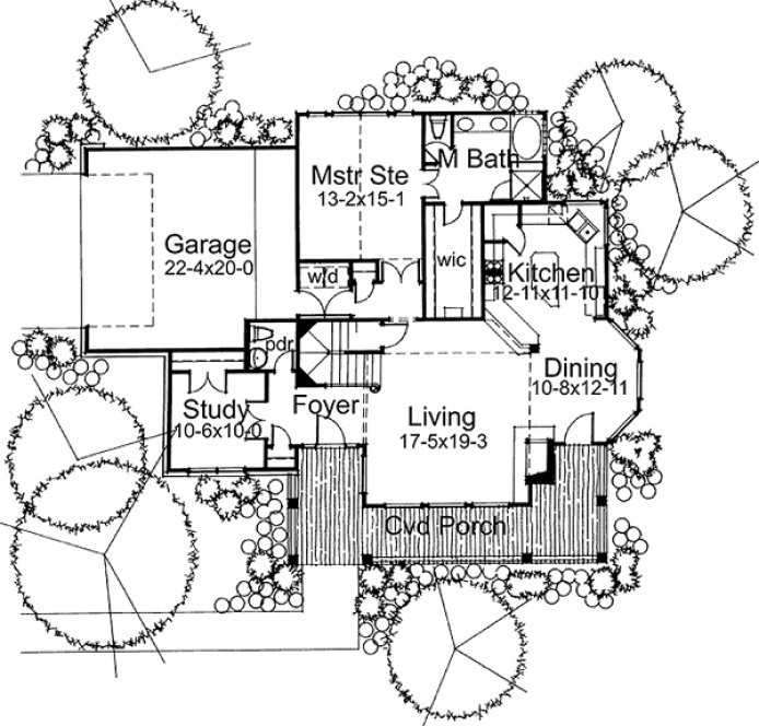 Main Floor Plan for House Plan #648981