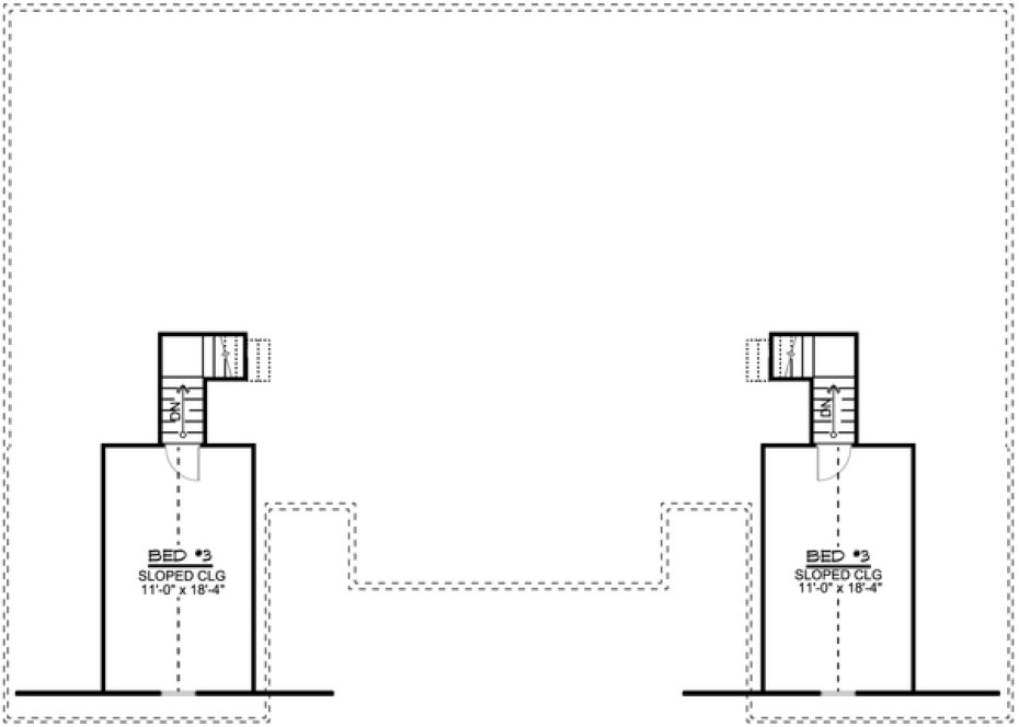 Second Floor Plan for House Plan #750323