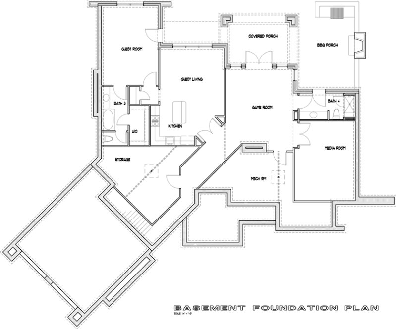 Basement Plan for House Plan #646012