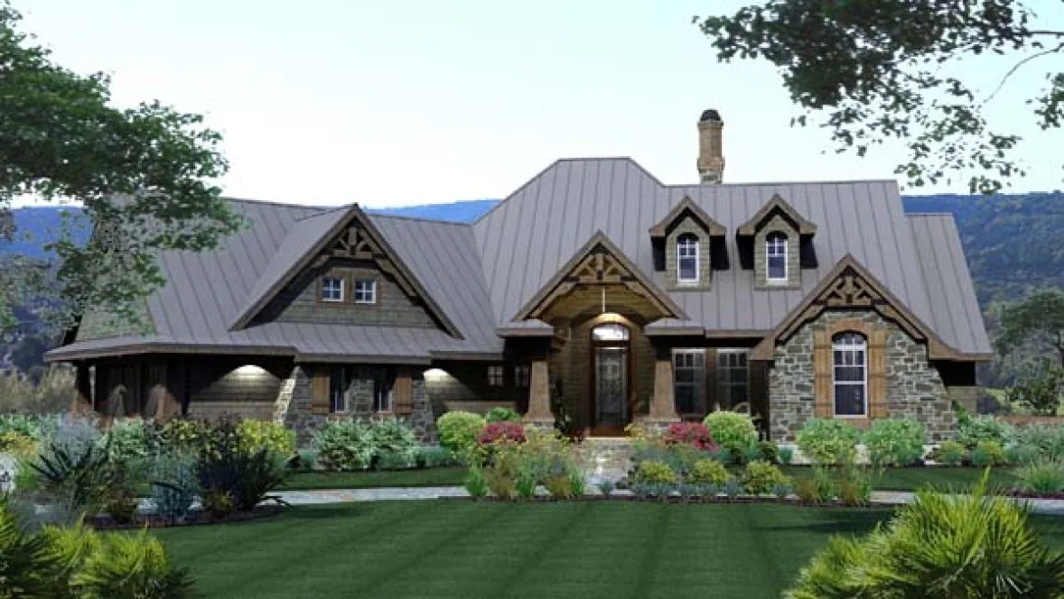 Full Rendering for House Plan #646012