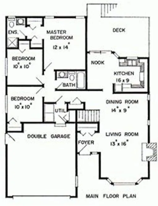 Main Floor Plan for House Plan #507031