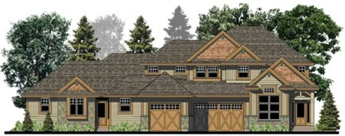 Full Rendering for House Plan #504463