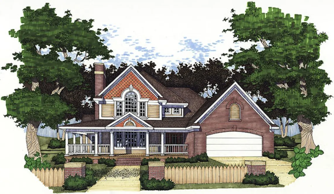 Full Rendering for House Plan #645832