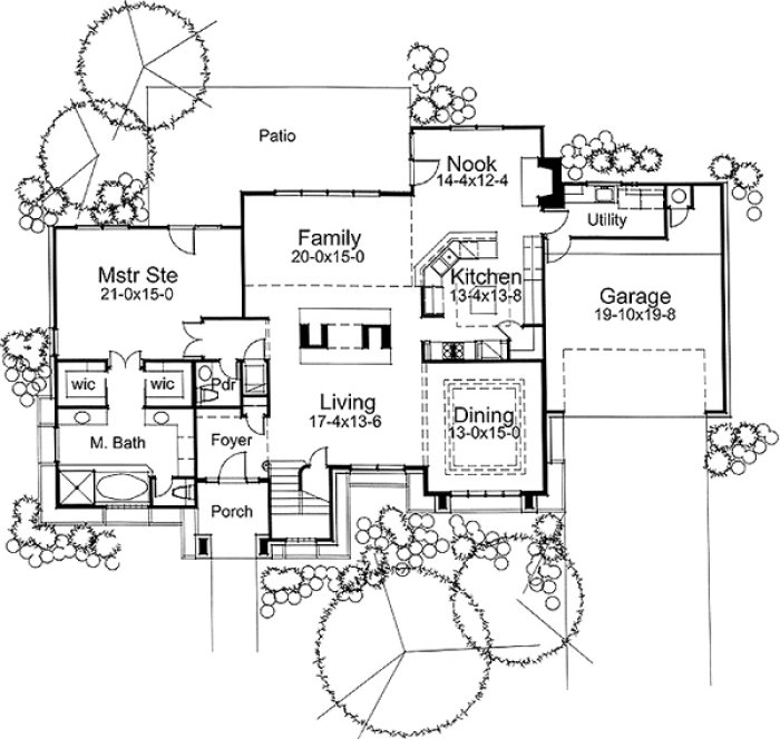 Main Floor Plan for House Plan #644932