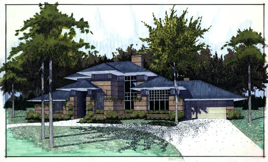 Full Rendering for House Plan #644932