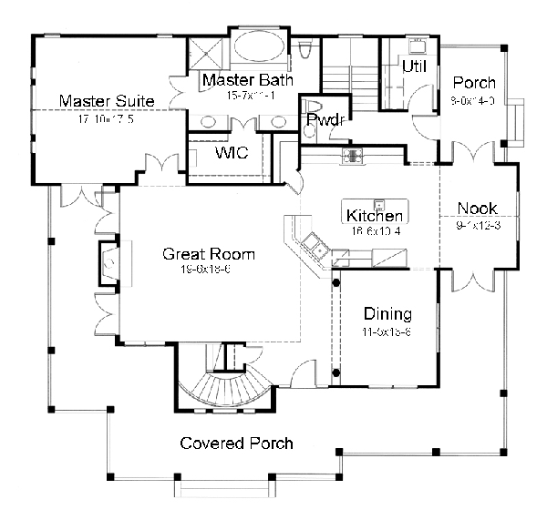Main Floor Plan for House Plan #643452