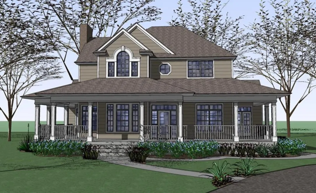 Full Rendering for House Plan #643452