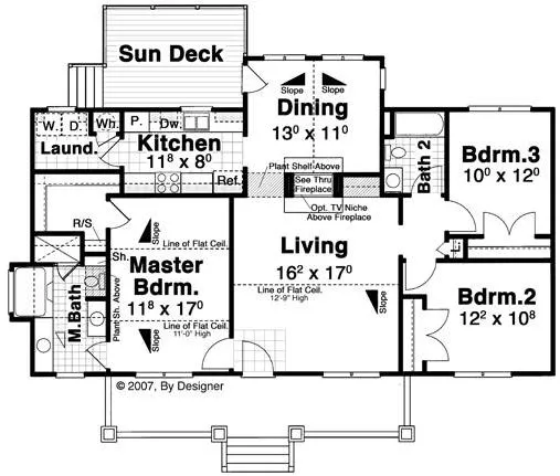 Main Floor Plan for House Plan #125041