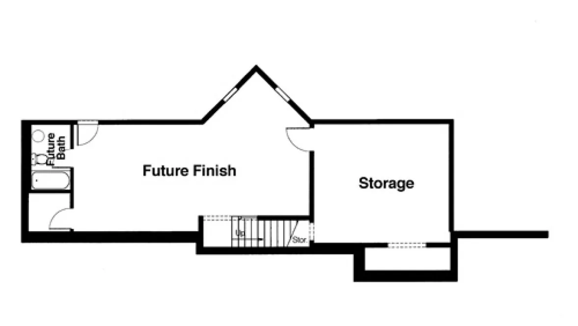 Basement Plan for House Plan #121603
