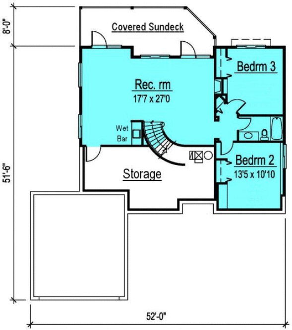Basement Plan for House Plan #572932