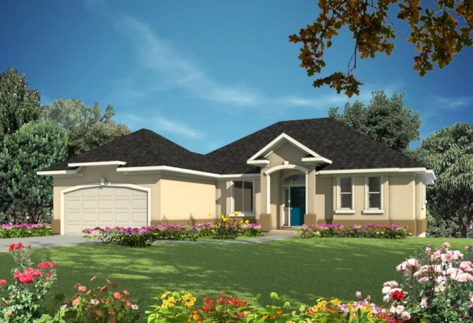 Full Rendering for House Plan #572932