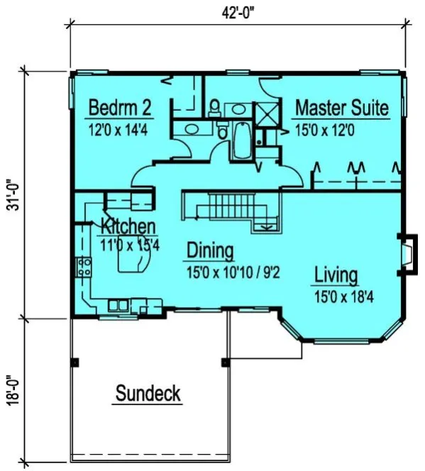Main Floor Plan for House Plan #571252