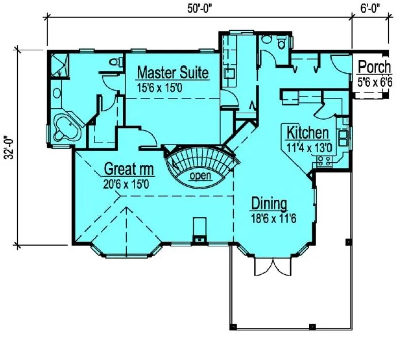 Main Floor Plan for House Plan #578352
