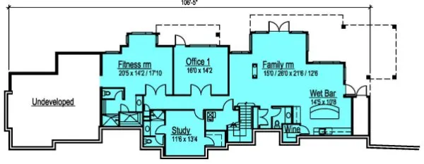 Basement Plan for House Plan #571914