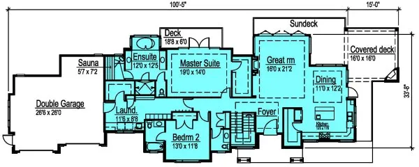 Main Floor Plan for House Plan #571914