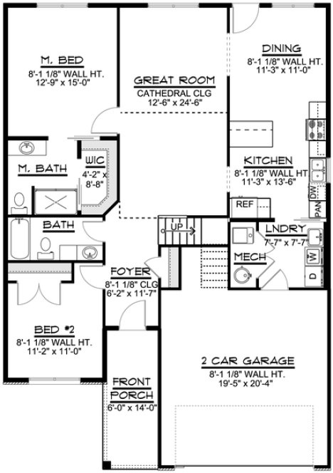 Main Floor Plan for House Plan #755161