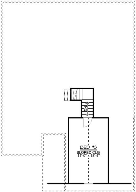 Second Floor Plan for House Plan #755161