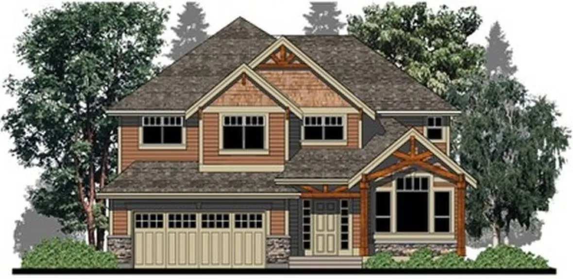 Full Rendering for House Plan #504352