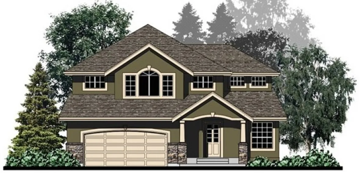 Full Rendering for House Plan #505681