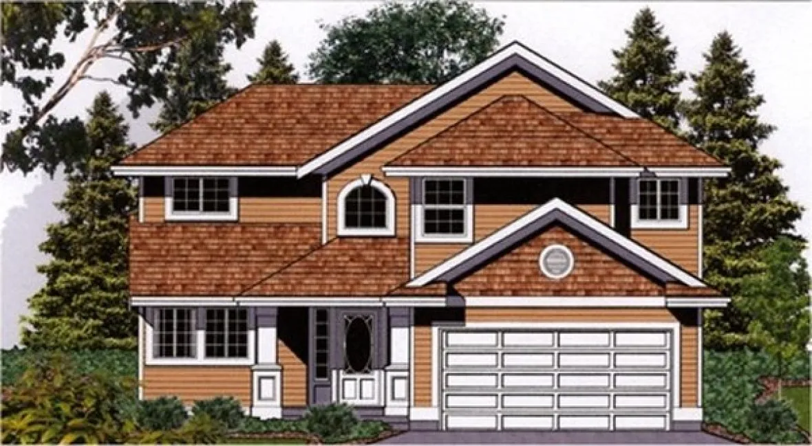 Full Rendering for House Plan #507381