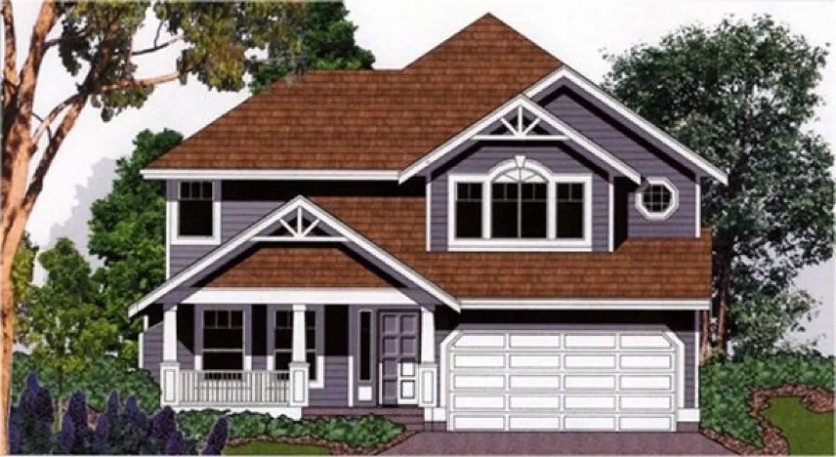 Full Rendering for House Plan #504591