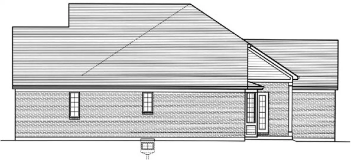 Right Elevation for House Plan #536491