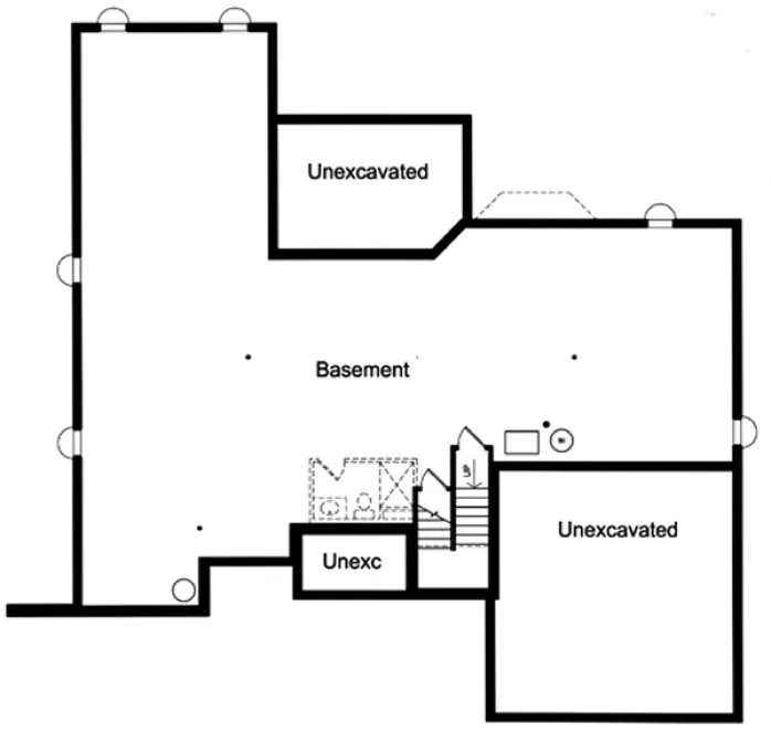 Basement Plan for House Plan #536491