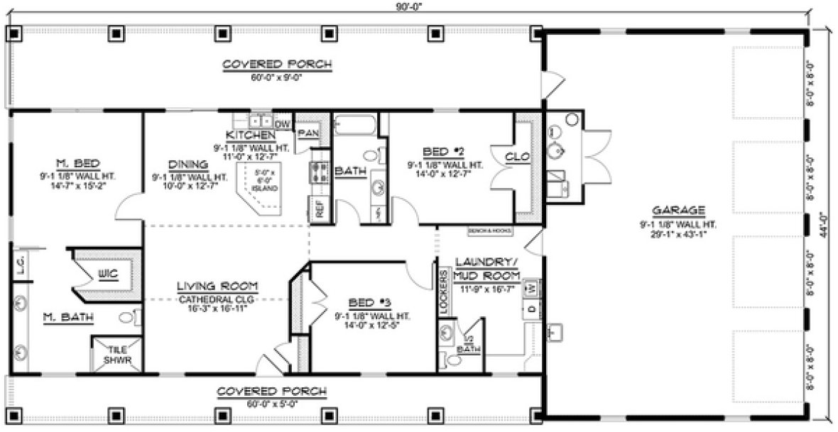Main Floor Plan for House Plan #753081