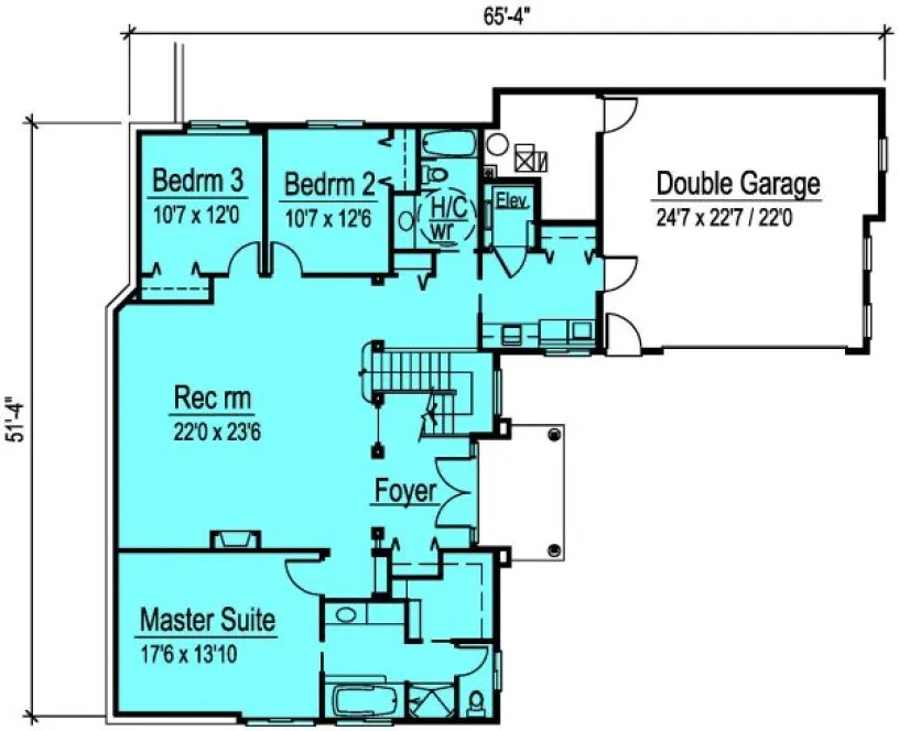 Main Floor Plan for House Plan #571493